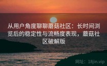从用户角度聊聊蘑菇社区：长时间浏览后的稳定性与流畅度表现，蘑菇社区破解版