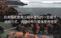 白虎图片使用过程中发现的一些细节：访问方式、内容分布与整体使用感受