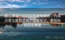 围绕蘑菇社区的实际使用感想：内容分类与推荐逻辑的理解笔记，蘑菇街社区在哪里