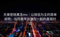 天美密桃果冻mv｜以体验为主的简单说明：与同类平台放在一起的直观对比