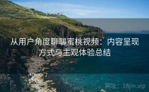 从用户角度聊聊蜜桃视频：内容呈现方式与主观体验总结