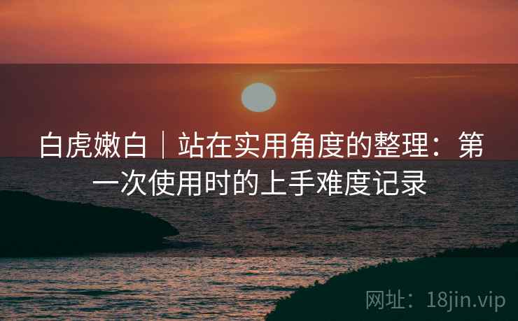白虎嫩白|站在实用角度的整理:第一次使用时的上手难度记录 白虎嫩白|站在实用角度的整理:第一次使用时的上手难度记录