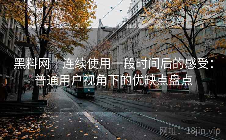黑料网｜连续使用一段时间后的感受：普通用户视角下的优缺点盘点  第1张