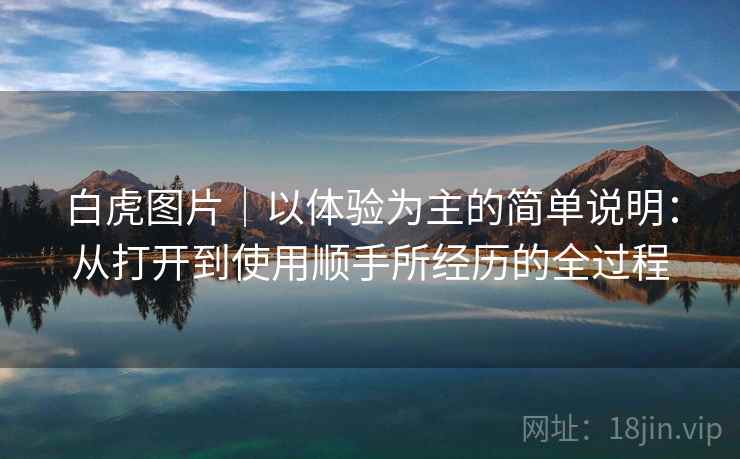 白虎图片｜以体验为主的简单说明：从打开到使用顺手所经历的全过程  第1张