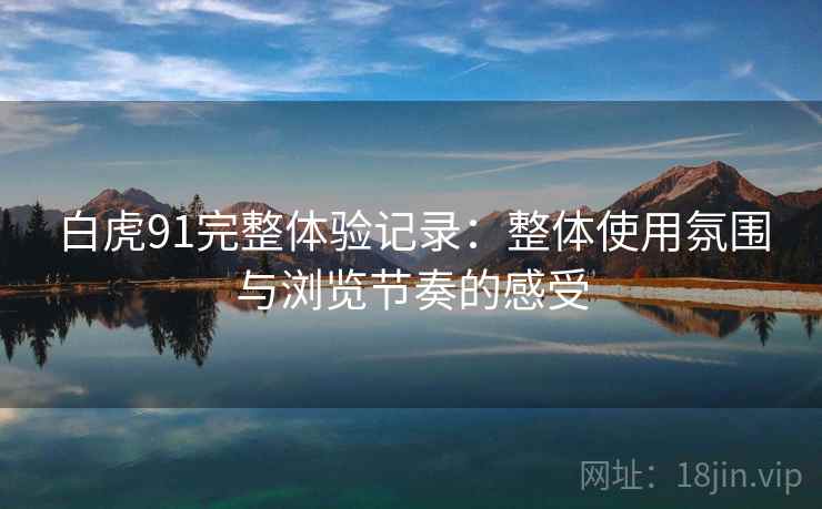 白虎91完整体验记录:整体使用氛围与浏览节奏的感受 第1张 白虎91完整体验记录:整体使用氛围与浏览节奏的感受 第1张